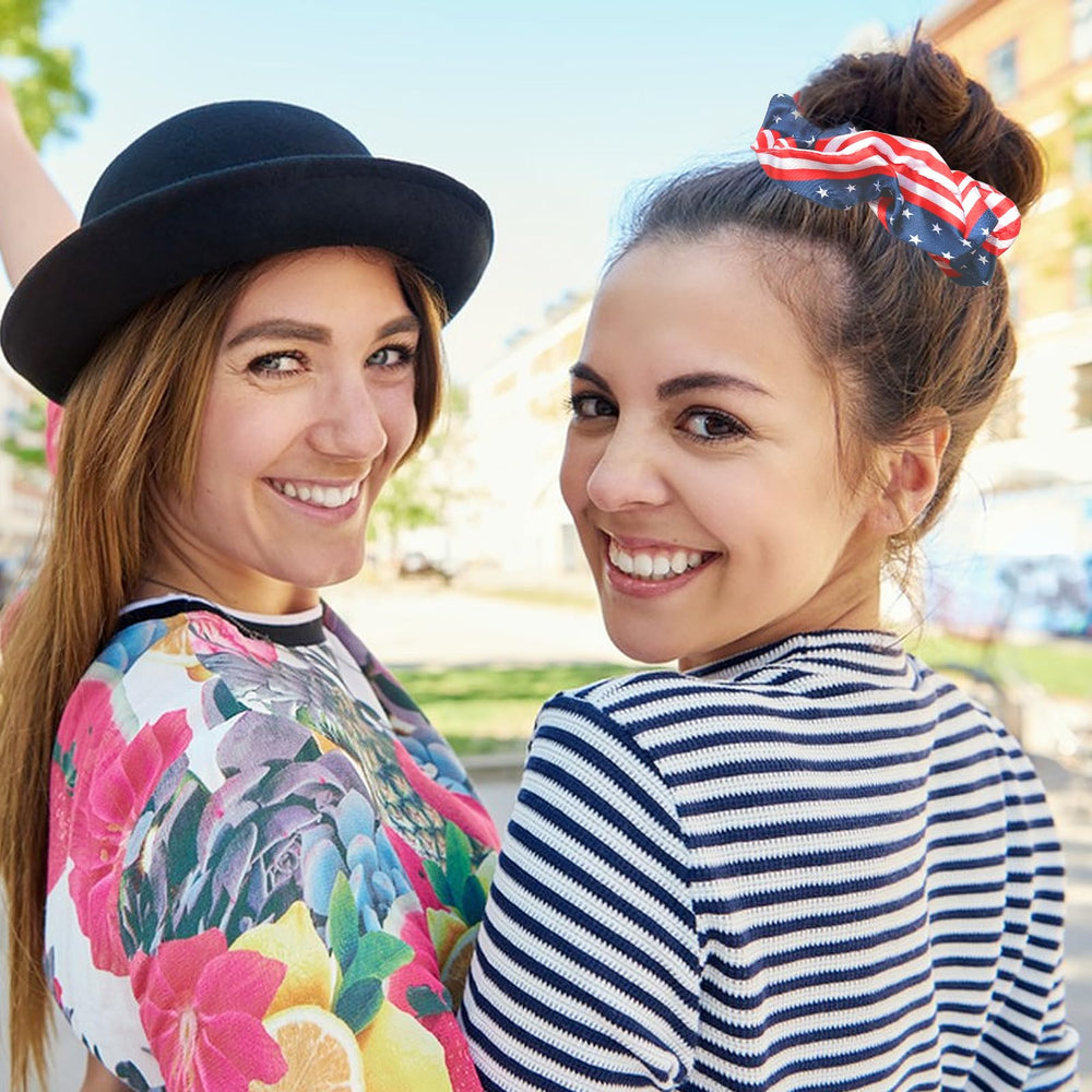 SeBneny scrunchie in a child's ponytail demonstrating comfortable all-day wear