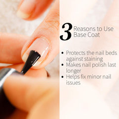 Seche clear lifestyle manicure on model demonstrating long-lasting, salon-quality finish