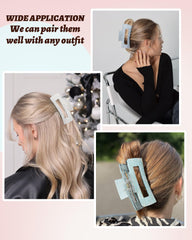 Secroma clip securing thick hair demonstrating strong, non-slip hold