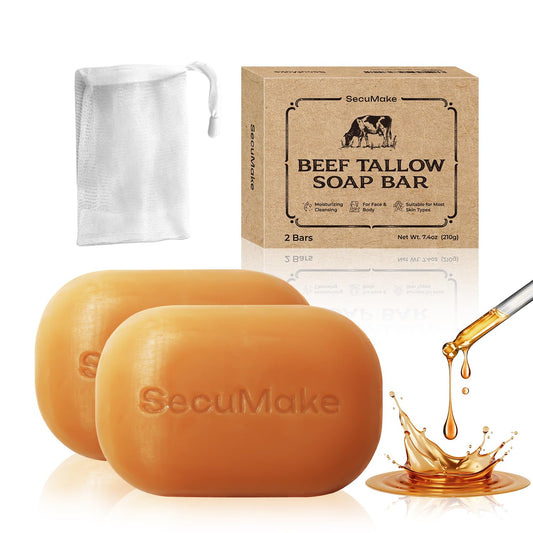 SecuMake packaging front showing two bars and benefits