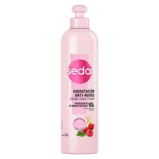 Sedal jar front view showing product label and clear benefit for detangling