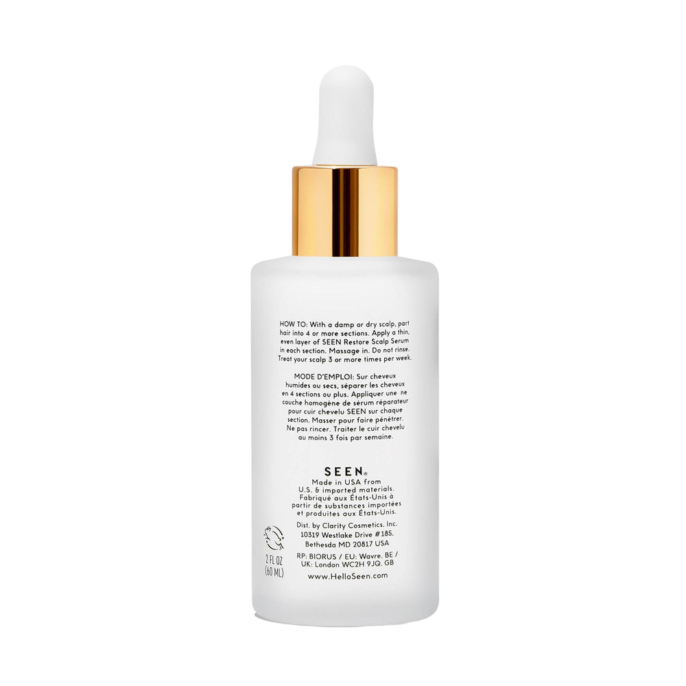 SEEN close-up droplet texture highlighting lightweight, hydrating formula