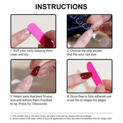 SEENEEY 24pcs size layout, easy to match nails for both hands