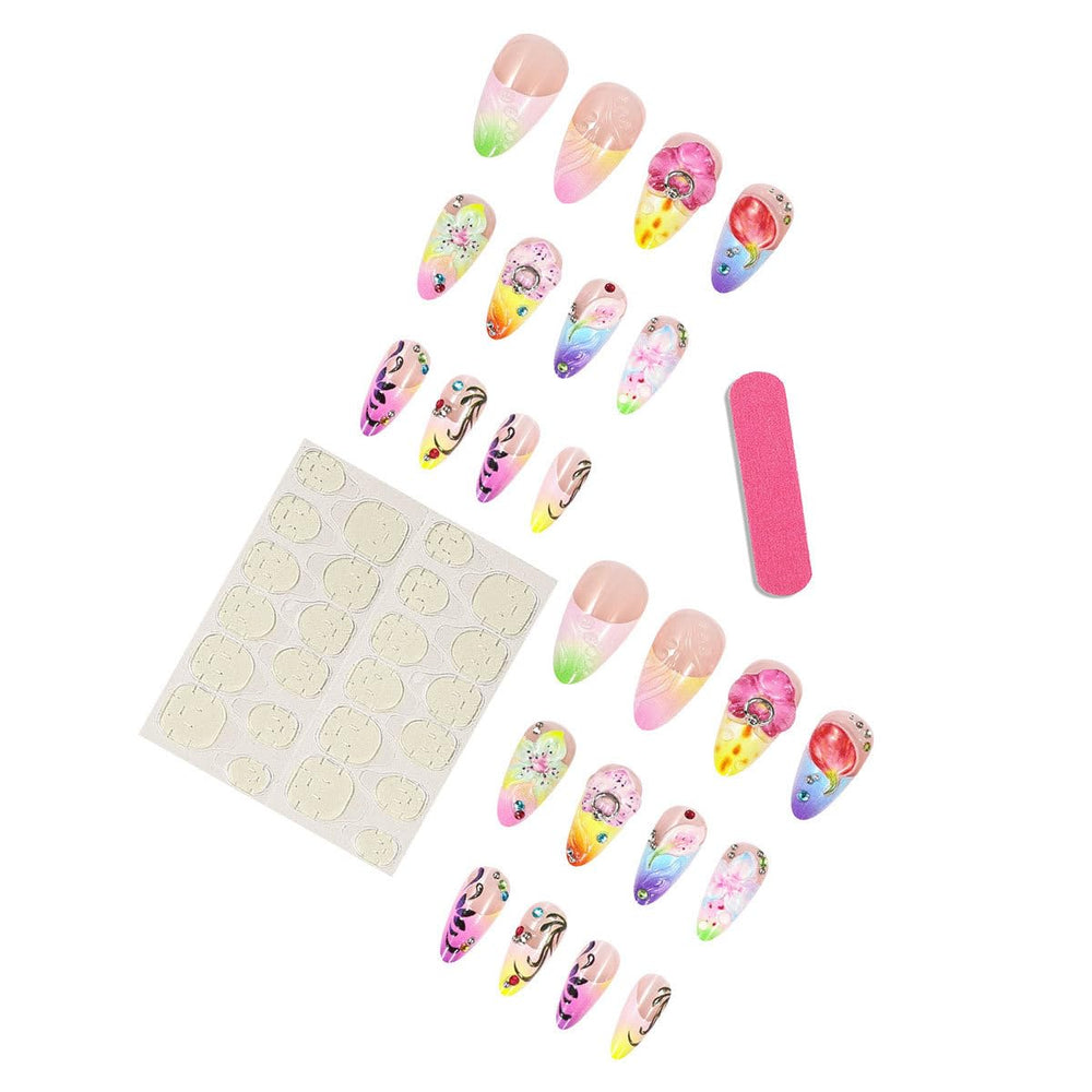 SEENEEY layout of all 24pcs sizes, easy to match for each finger