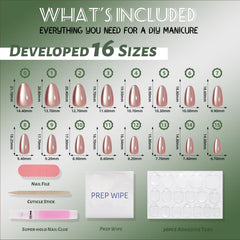 SEEWEE side profile of short almond nail showing comfortable natural fit