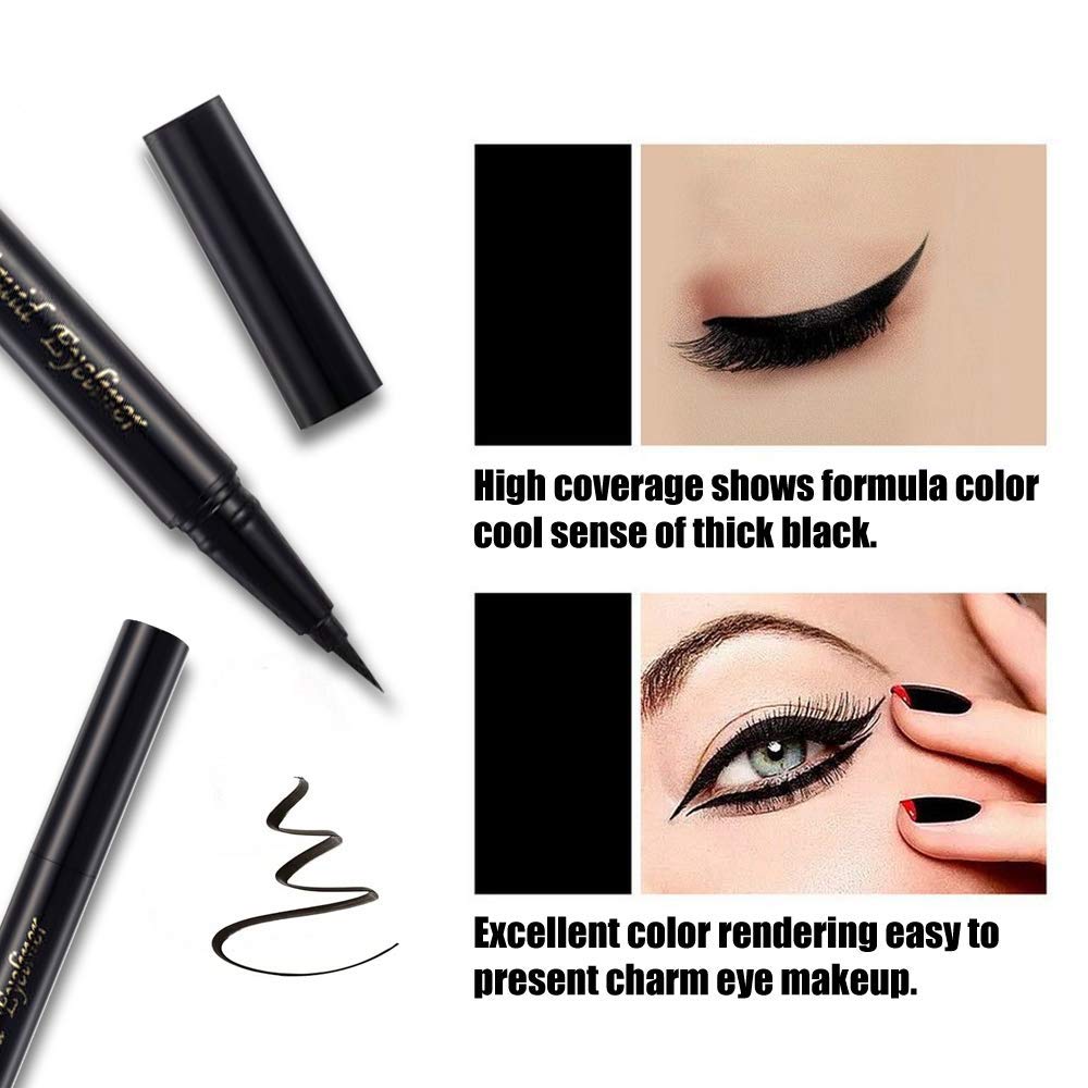 SEILANC ink line swatched on skin illustrating deep black pigment and smooth glide