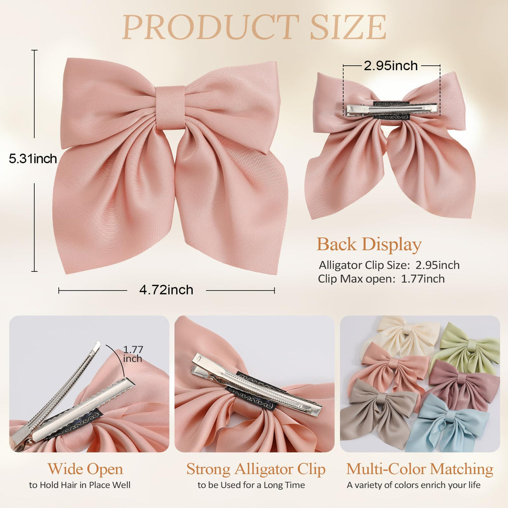 Seiolieliou alligator clip detail showing clip grip and hair-safe satin wrap