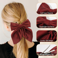 Seiolieliou alligator clip back detail showing sturdy grip and hair protection