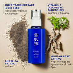 SEKKISEI close-up of silky emulsion texture for non-greasy finish benefit