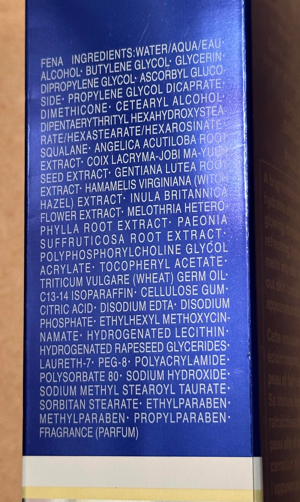 SEKKISEI packaging detail with Made in Japan mark for trusted formulation benefit