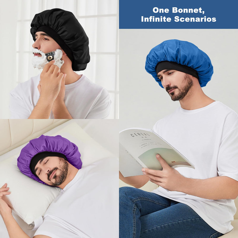 Selalu bonnets folded in travel pouch showing portability and quick swapping benefit