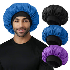 Selalu front view of three bonnets showing colors and packaging benefit convenience