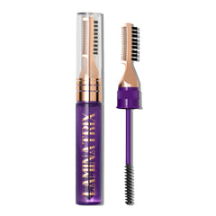 SELESTIA BEAUTY front packaging showing Laminatrix clear brow gel and benefits