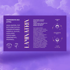 SELESTIA BEAUTY label and ingredients panel showing product information and claims