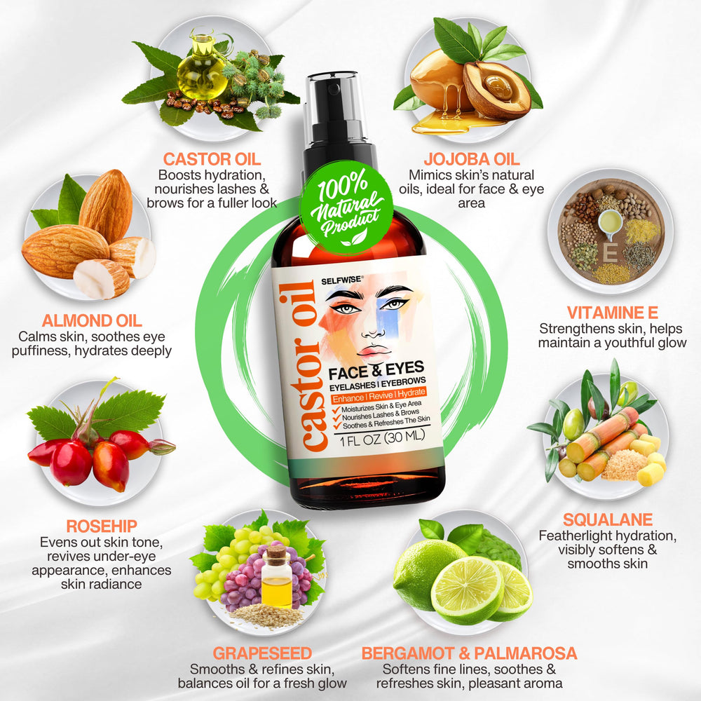 SELFWISE applying oil to cheek for hydration and smoother skin look