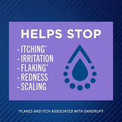 Selsun Blue used on wet hair showing cleansing action