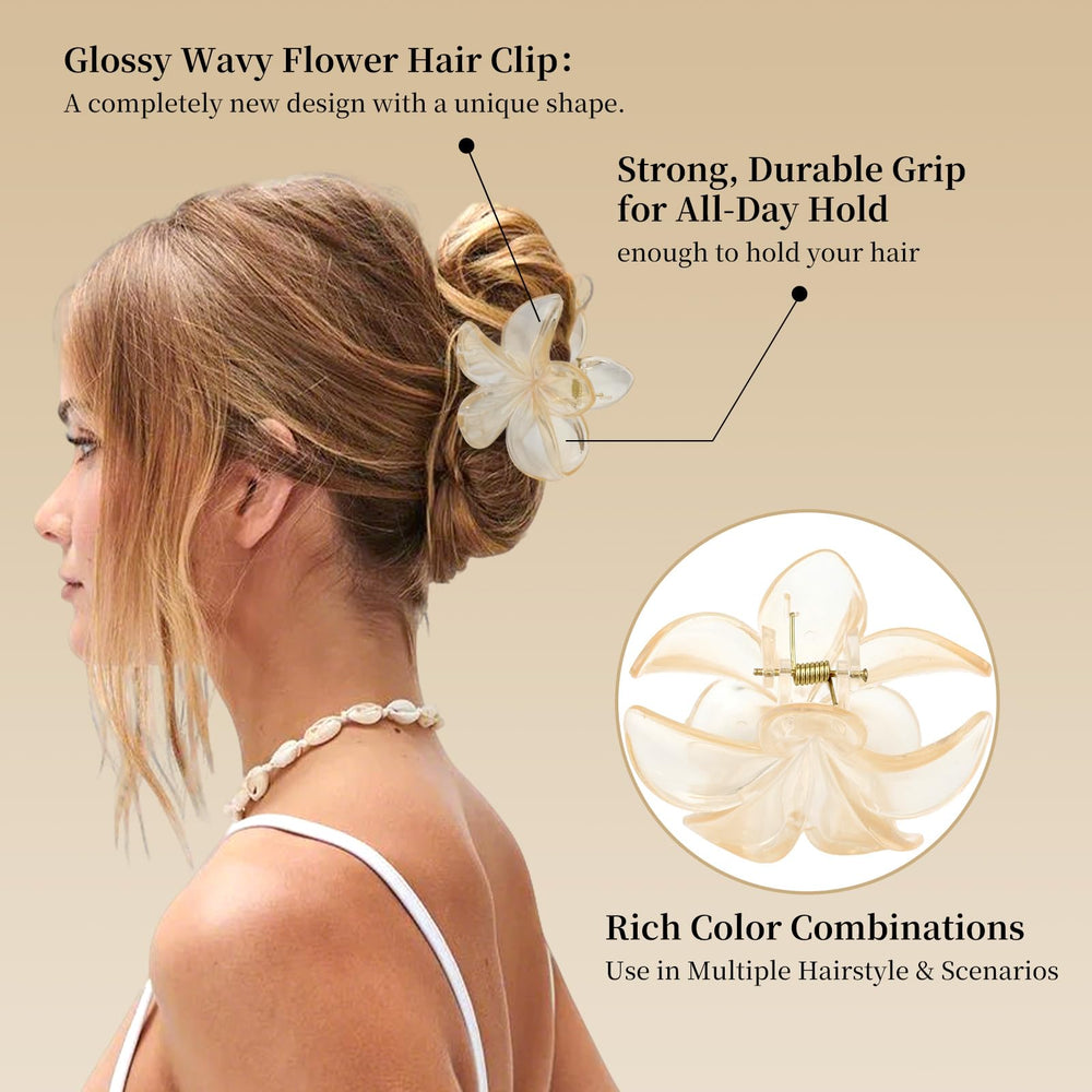 SEMATA clip securing a thick bun showing strong hold benefit for dense hair