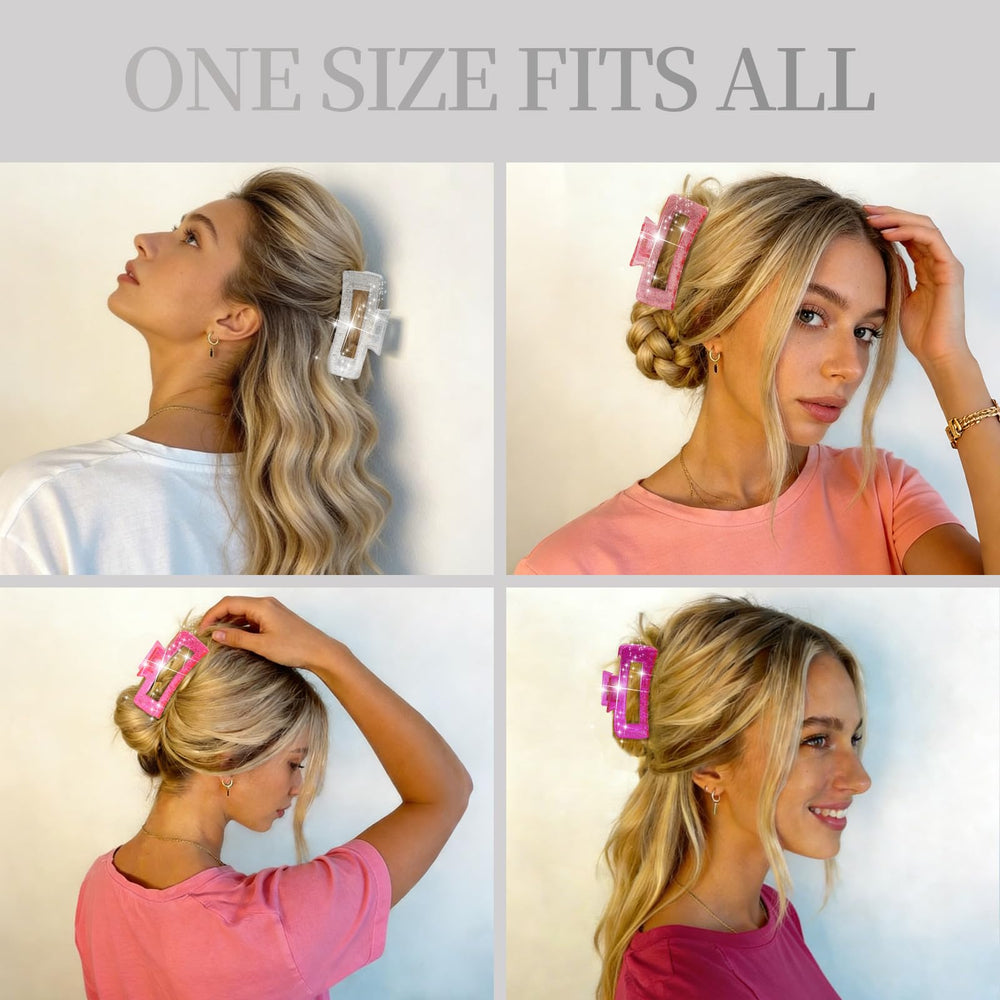 SEMATA clip holding a high ponytail demonstrating practical everyday use