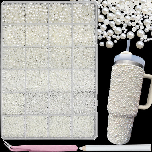 SEMATA pack front showing mixed cream pearls and clear label for easy selection