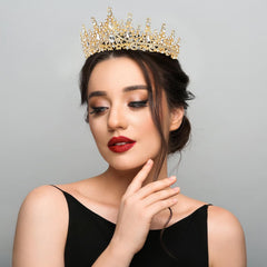 Semato crown lifestyle portrait on model illustrating photogenic party-ready look