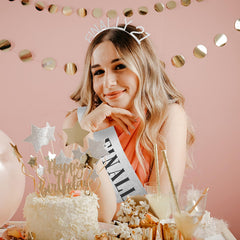 Semato accessories worn at a birthday party creating memorable photo moments