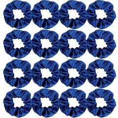 Semato royal blue scrunchies pack front view showing uniform color and quantity benefit