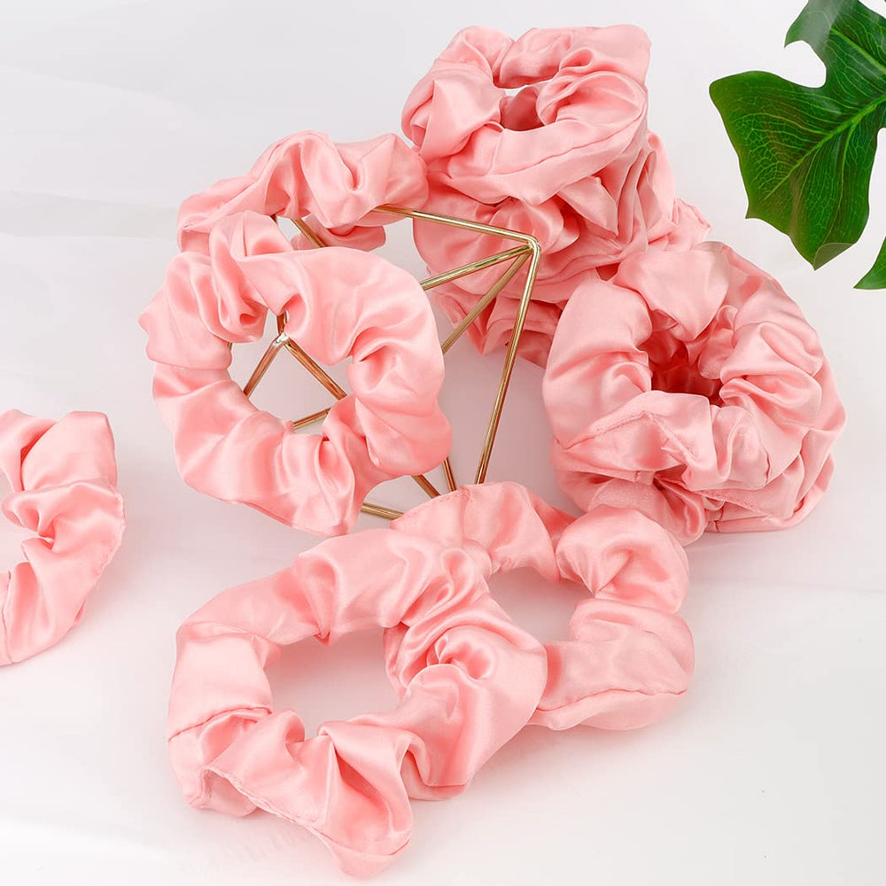 Semato single scrunchie next to ruler showing size for easy styling reference