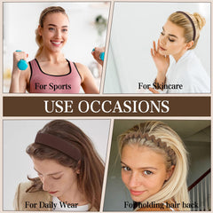Semato wavy headband close-up adding textured style and casual flair benefit
