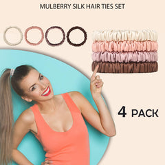 SEMRUE scrunchie holding a low bun, gentle hold without creases
