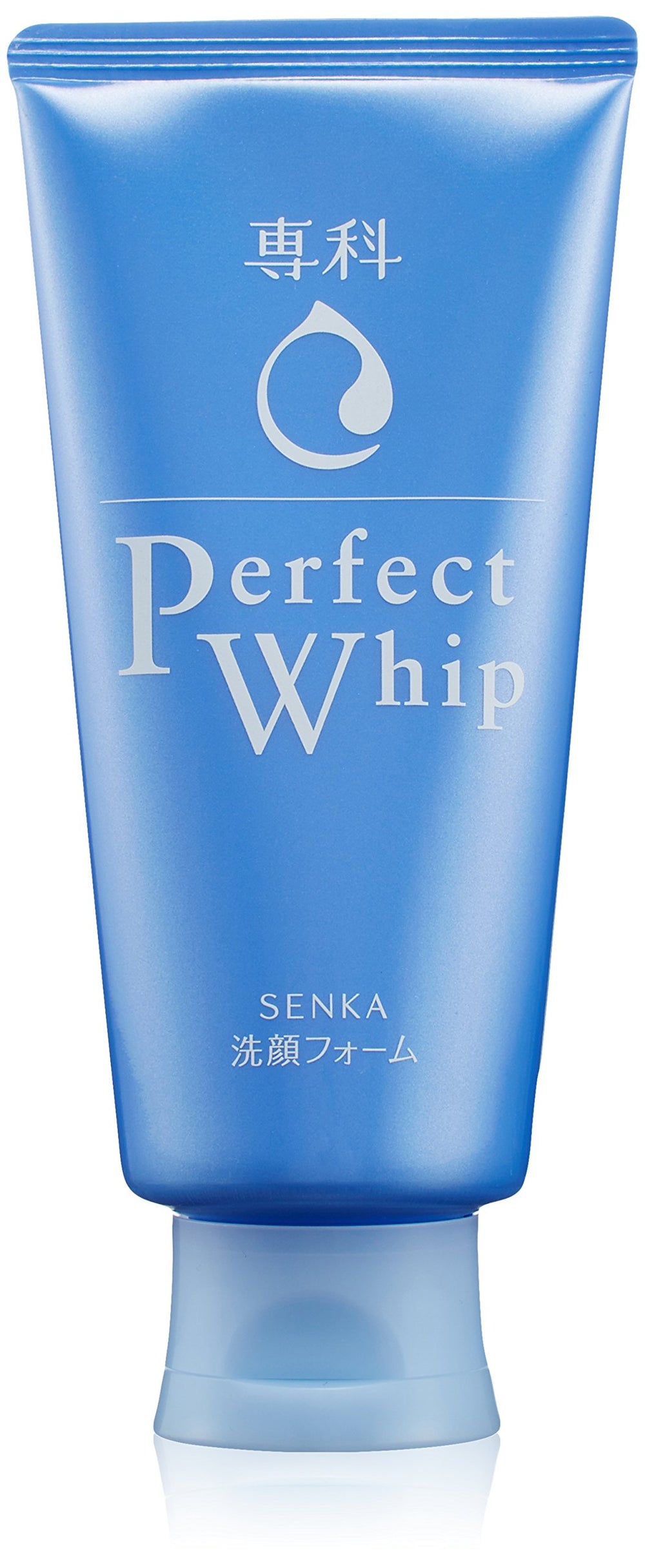 Senka front tube showing product branding and compact size benefits
