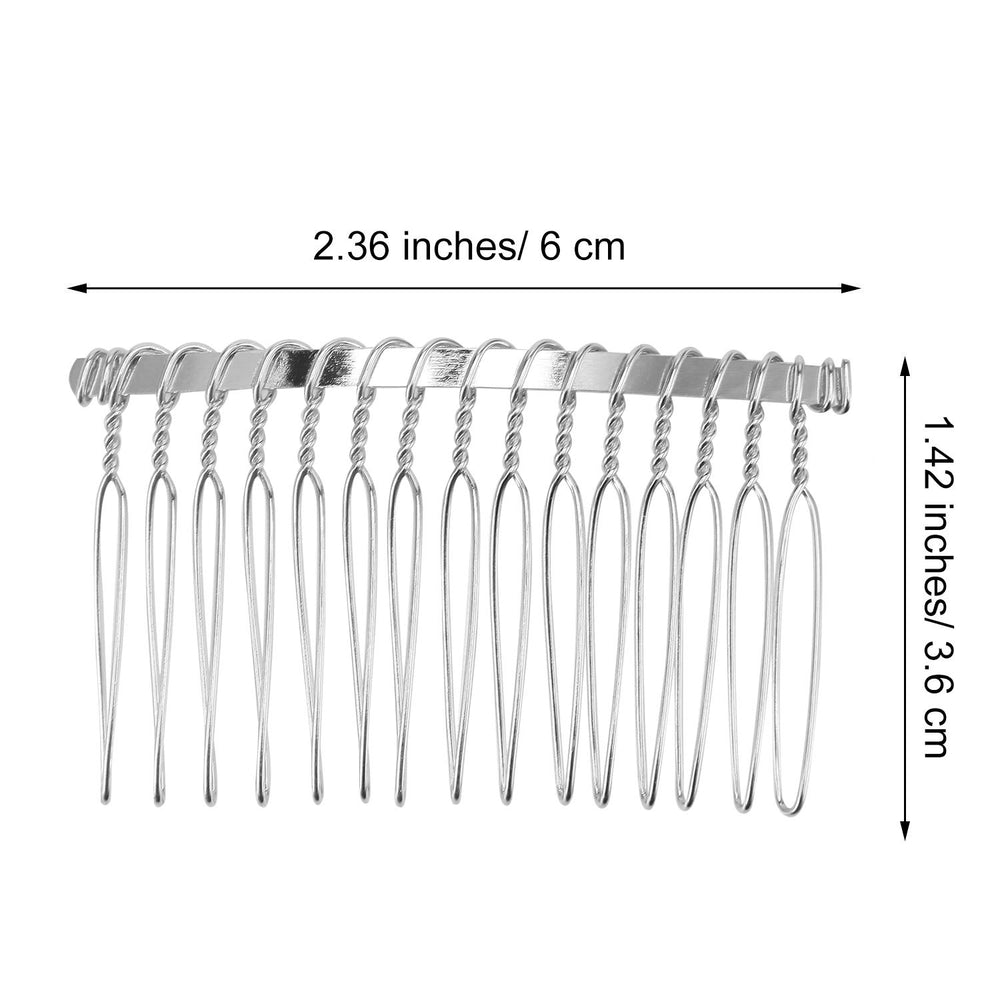 Senkary closeup of 15 looped metal teeth showing smooth finish for secure hold