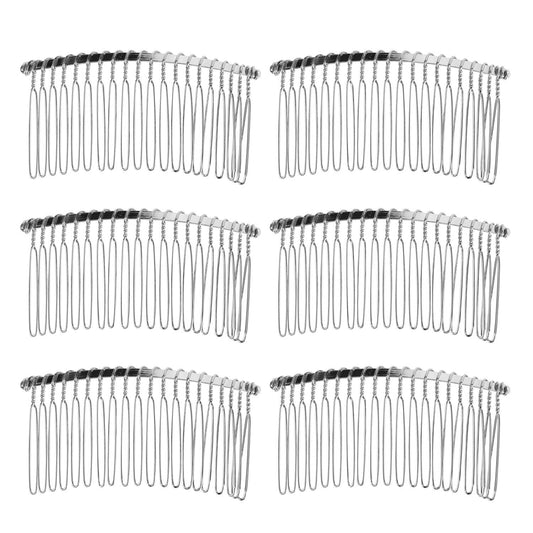 senkary front view silver comb showing compact shape and discreet hold