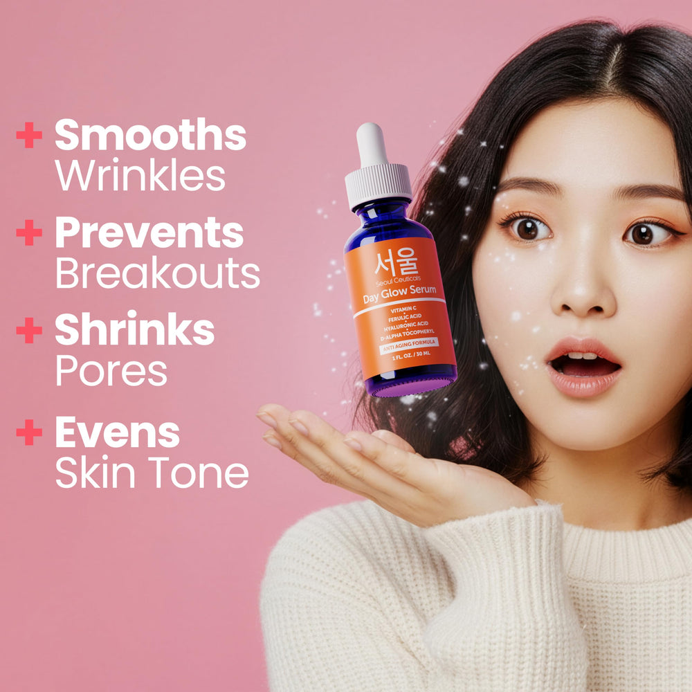 SeoulCeuticals dropper closeup dispensing droplet for controlled application benefit