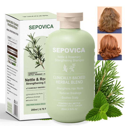 SEPOVICA front packaging showing nettle and rosemary benefits