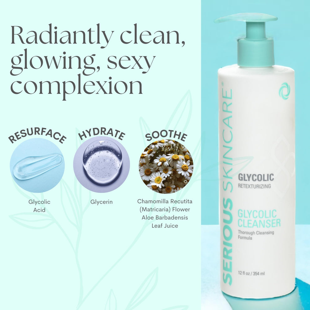 Serious Skincare pump dispenser for easy controlled cleansing