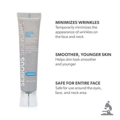 Serious Skincare close-up pores appear reduced after product application
