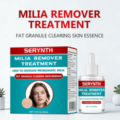 SERYNTH dropper releasing clear serum highlighting smooth texture benefit