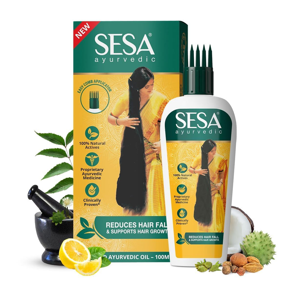 sesa front bottle 100ml showing packaging and benefits