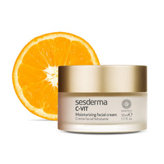 Sesderma C‑VIT cream texture closeup highlighting lightweight absorption