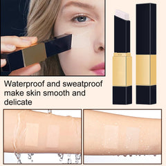 Sesyomr before and after half face showing evened tone and natural finish