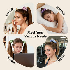 SEVEN STYLE bun hairstyle lifestyle image conveying stylish hold and soft look