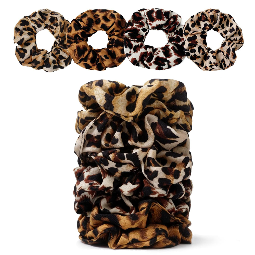 SEVEN STYLE close-up of satin texture and leopard pattern, reduces friction