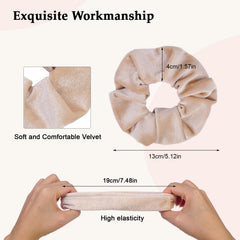 SEVEN STYLE close-up of velvet texture highlighting soft fabric and gentle hold benefit