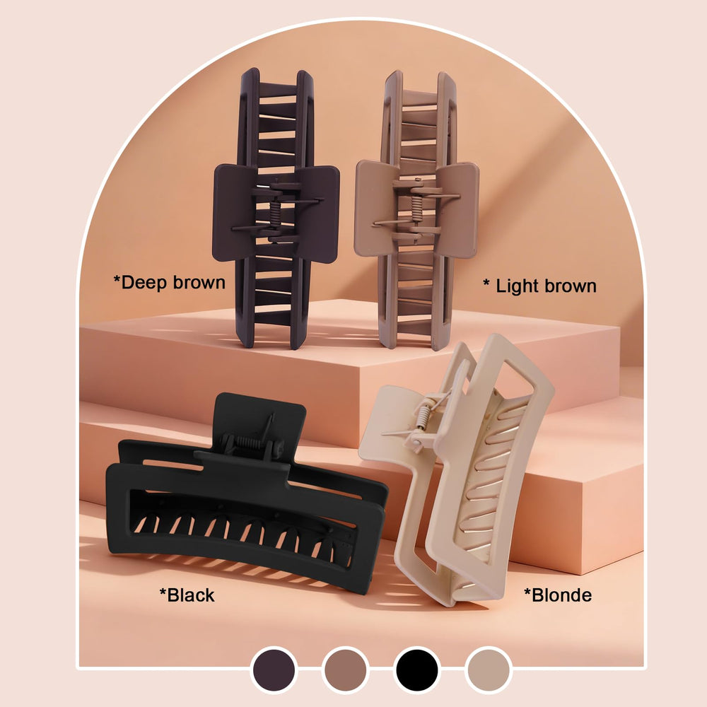 SEVEN STYLE clip used in half-up hairstyle offering neat polished look