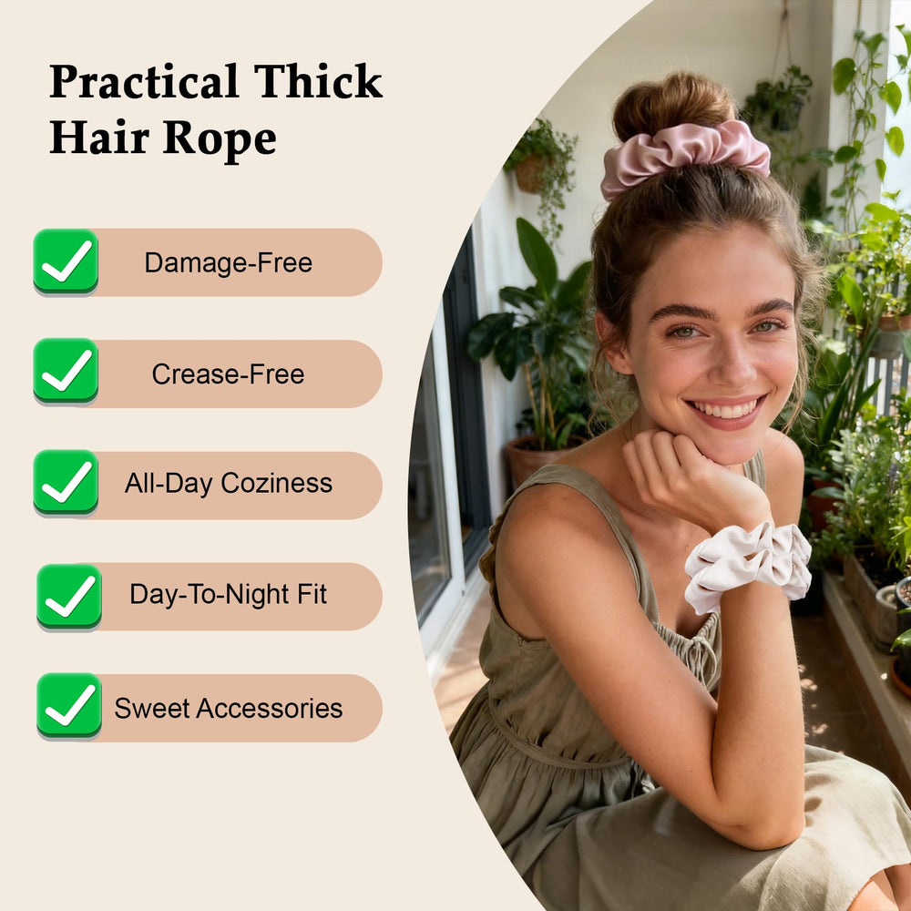 SEVEN STYLE scrunchie worn on wrist offering convenience and quick styling benefit