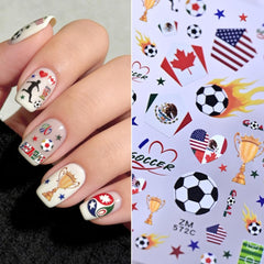 Sevgob decal on acrylic extended nail demonstrating suitability for salon and artificial nails