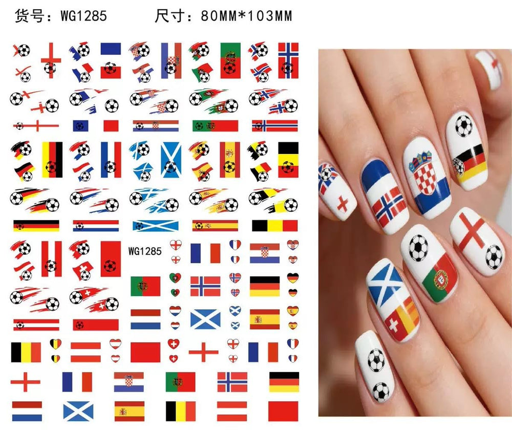 Sevgob sheet layout with multiple soccer designs, offers many mix-and-match options