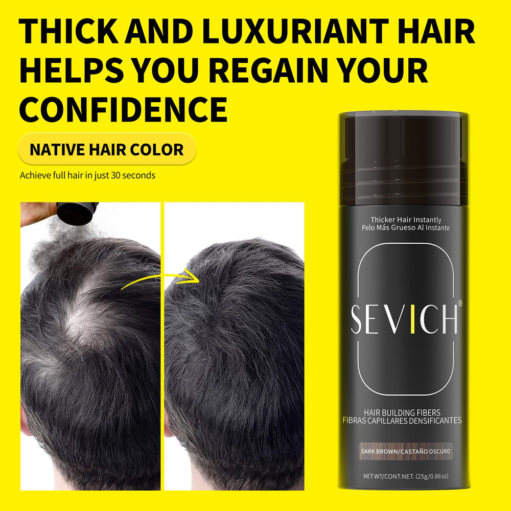 SEVICH keratin fiber texture close-up showing natural look