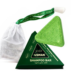 SEVICH shampoo bar front packaging showing product and benefits