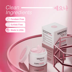 Seyona jar beside a coin to show 2oz scale for portability benefit